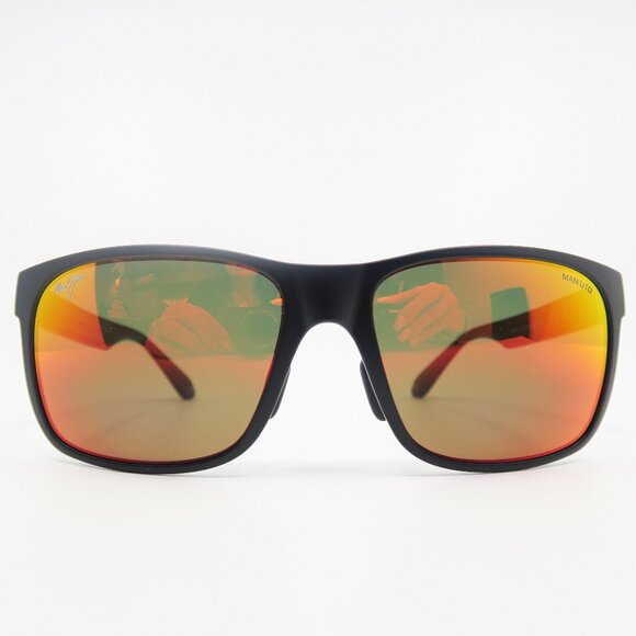 Maui Jim MJ432N-35UTD 59 RED SANDS, Black, Polarized, Made in Japan Sunglasses. - Picture 2 of 9
